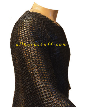 9 mm Large 48 Chest Size Hauberk Full Flat Riveted